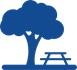 Tree and picnic bench