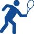 Person playing tennis Person playing tennis