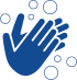 Hands washing with soap