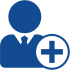 Business person with plus registration 