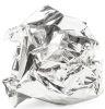 Screwed up tin foil